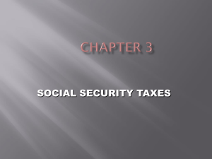 Chapter 3 - Social Security Taxes