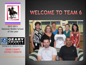 Welcome to Team 6x - Geary County Schools USD 475