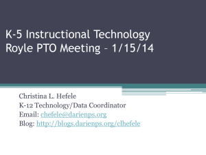 ROYLE PTO Presentation DPS K-5 Instructional Tech Jan 2014