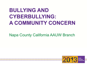 Bullying and Cyberbullying: A Community Concern PowerPoint