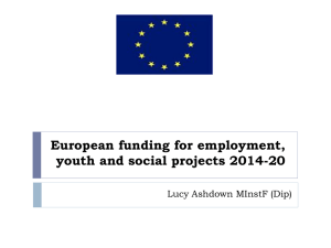 An introduction to EU funding for youth, social and employment