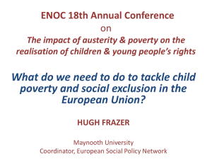 tackle child poverty and social exclusion in the European Union