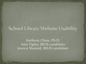 Are School Library Websites Age-Appropriate? Cognitive and