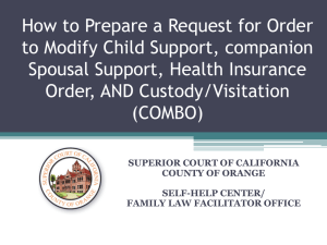 How to Prepare an Order to Show Cause to Modify Child Support