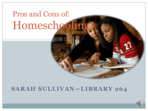 Homeschooling by Sarah Sullivan
