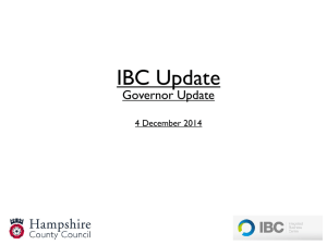 IBC Governor Update