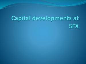 Capital developments at SFX parents briefing
