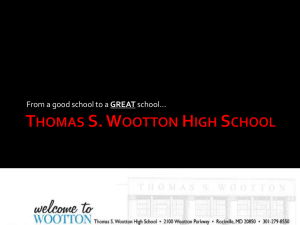 Wootton - Montgomery County Public Schools