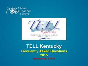 FAQs - TELL Kentucky