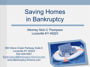 How to stop Foreclosure in Bankruptcy