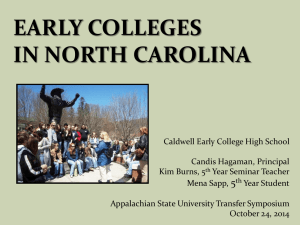 Students from Early Colleges - Transfer Symposium