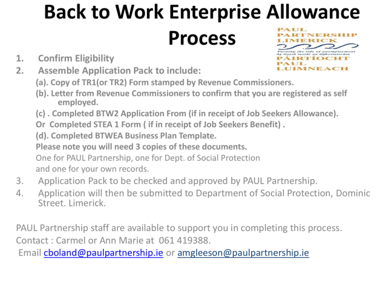 back to work enterprise allowance business plan pdf
