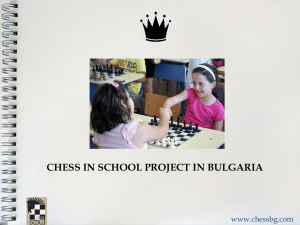 Chess in School in Bulgaria