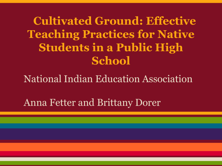 overview National Indian Education Association