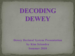 Dewey Presentation