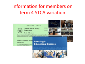 Information for members on term 4 STCA variation