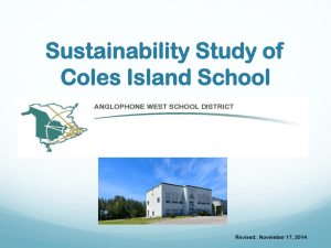 Coles Island Sustainability Study Presentation - Web