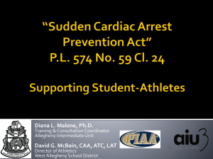 Sudden Cardiac Arrest Prevention Act