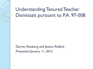 Understanding Tenured Teacher Dismissals under P.A. 97-008