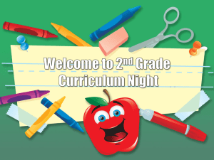 2nd Grade`s Curriculum Night PowerPoint