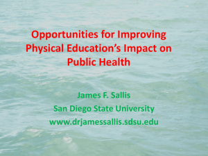 Opportunities for Improving Physical Education*s
