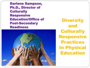 Diversity & Culturally Responsiveness