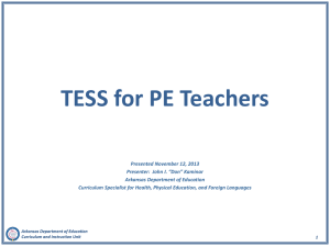 TESS for PE Teachers PowerPoint