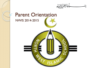 Parent Orientation - nwislamicschool.com