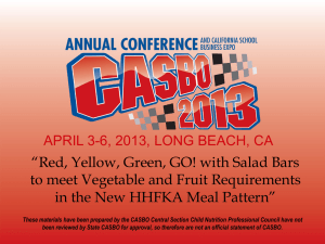 Salad Bars - California Association of School Business Officials
