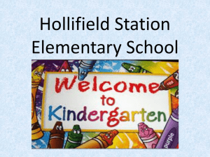 K Orientation 2014-15 - Hollifield Station Elementary School