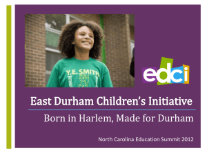 Target Schools - East Durham Children`s Initiative