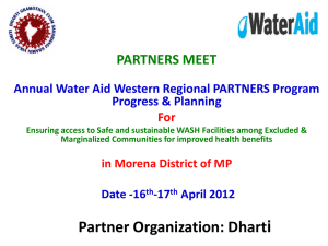 Water Aid Partners Meet