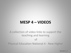 MESP Videos - Broxburn Academy