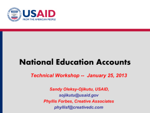 USAID`s National Education Accounts Presentation
