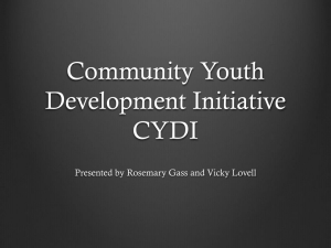 Community Youth Development Initiative CYDI