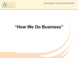 How To Do Business with APS