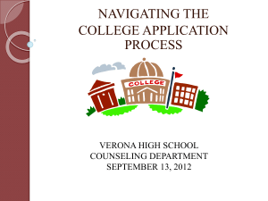 Early Decision - Verona School District