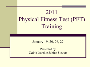 PFT Training Powerpoint