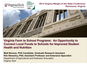 Virginia Farm to School Programs