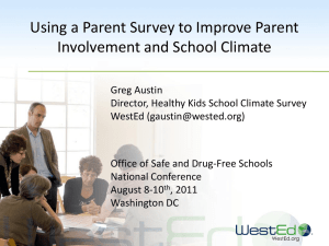 Using a Parent Survey to Improve Parent Involvement & School