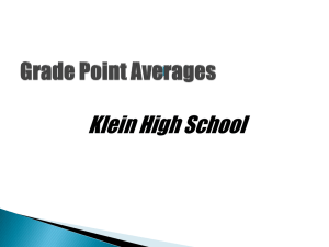 Calculating Your GPA - KHS PPT