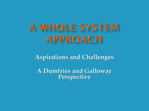 A Whole System Approach - Centre for Youth & Criminal