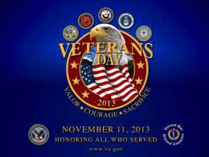 2013 Veterans Day Teacher`s Resource Guide