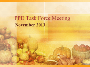 PPD Task Force Meeting November