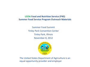 Summer Meals Outreach Materials Presentation