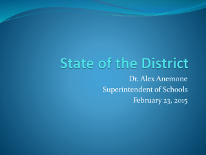 State of the District - Harding Township School