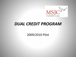 dual credit program