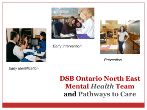 PD CYW Mental health literacy - District School Board Ontario North