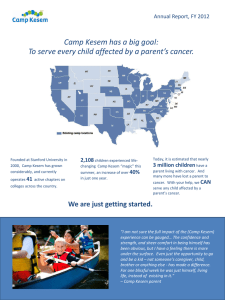 To serve every child affected by a parent`s cancer.