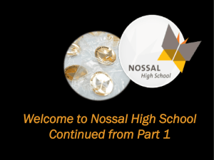 Welcome to Nossal High School